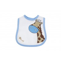 Bavaglino maschio/femmina giraffa - Azzurro